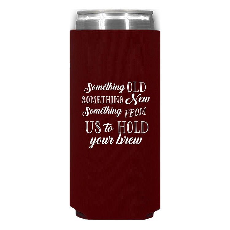 Pre-Printed Wedding 12 - Foam Slim Can