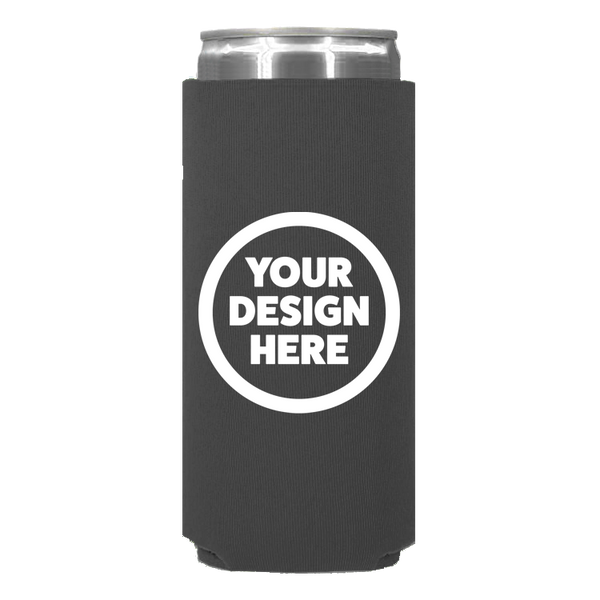 Neoprene Slim Can Koozee - One Color, Double Sided Print