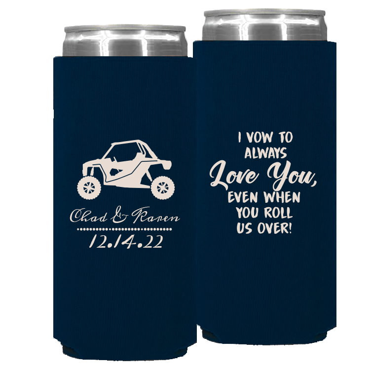 Wedding 006 - I Vow To Always Love You Side By Side - Foam Slim Can
