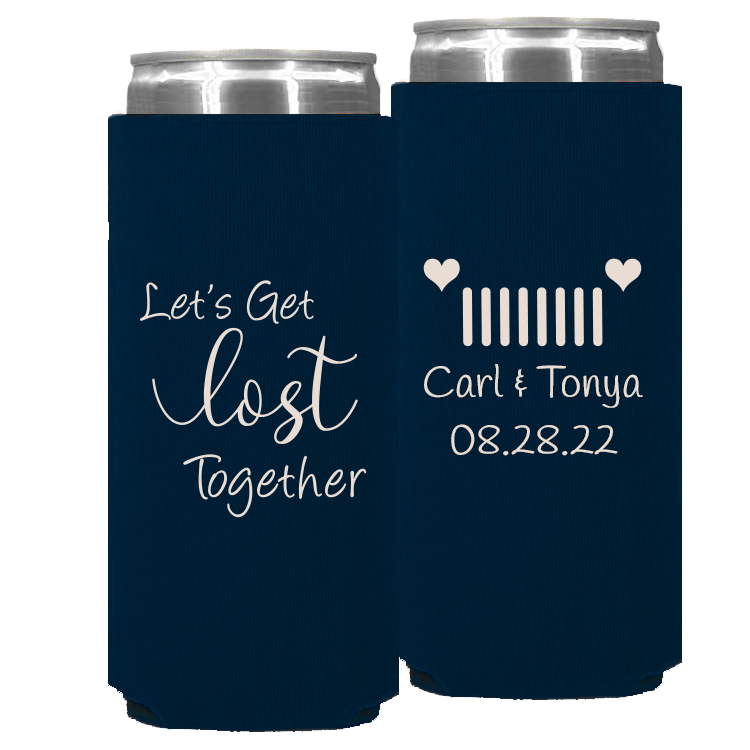 Wedding - Let's Get Lost Together - Foam Slim Can 067