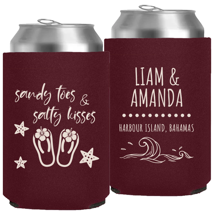 Wedding - Sandy Toes And Salty Kisses - Neoprene Can 081