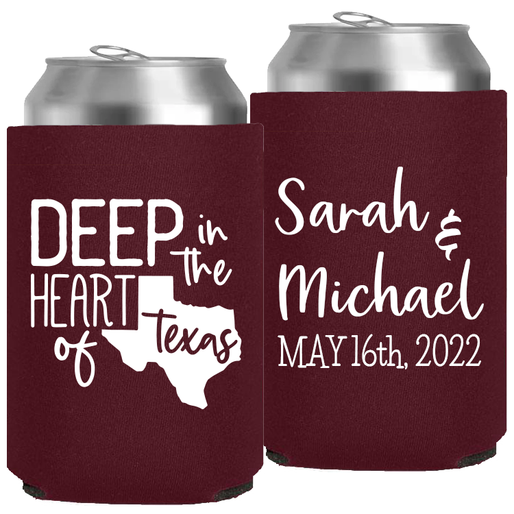 Wedding - Deep In The Heart Of Texas - Neoprene Can 093