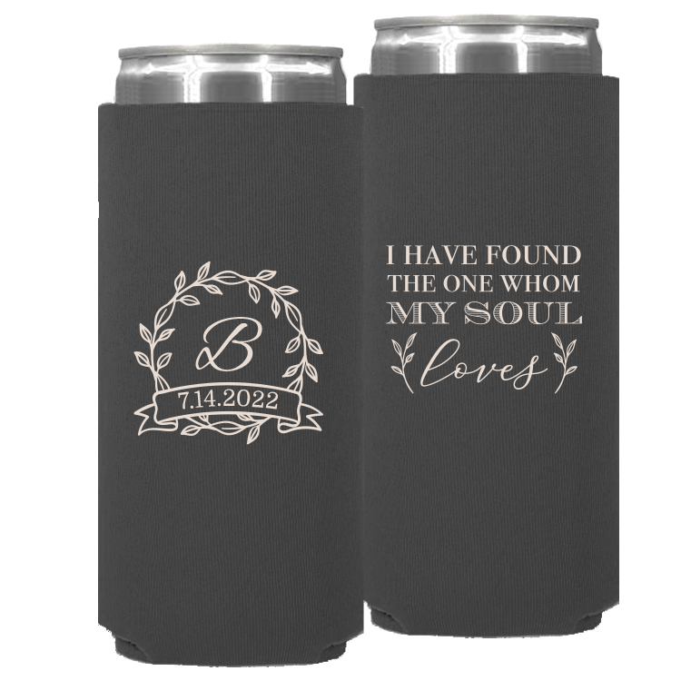 Wedding - I Have Found The One Whom My Soul Loves - Neoprene Slim Can 085