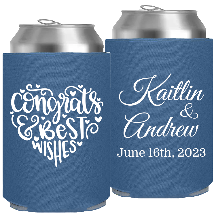 Wedding - Congrats And Best Wishes Heart - Foam Can 103