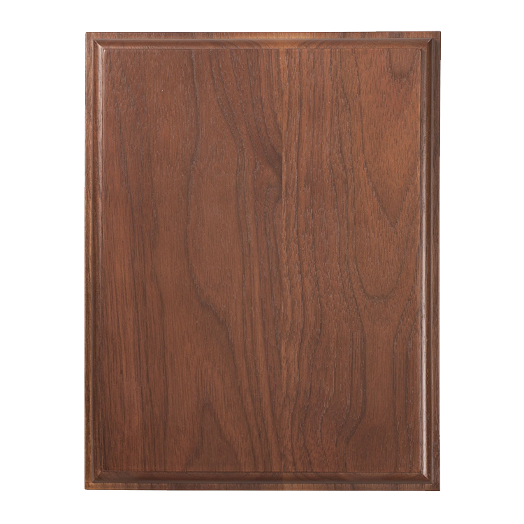 5" x 7" Walnut Plaque with Black/Gold Plate