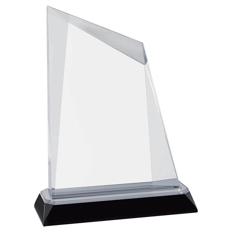 7-3/4" Silver Peak Diamond Corner Base Acrylic Award