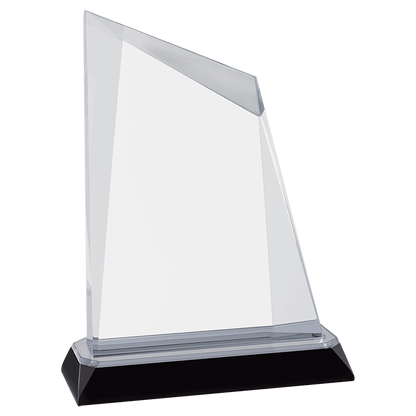7-3/4" Silver Peak Diamond Corner Base Acrylic Award