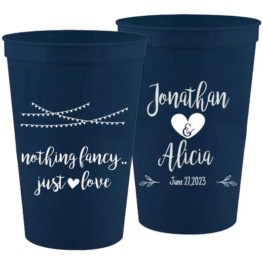 Wedding - Nothing Fancy.. Name - 16 oz Plastic Cups 109