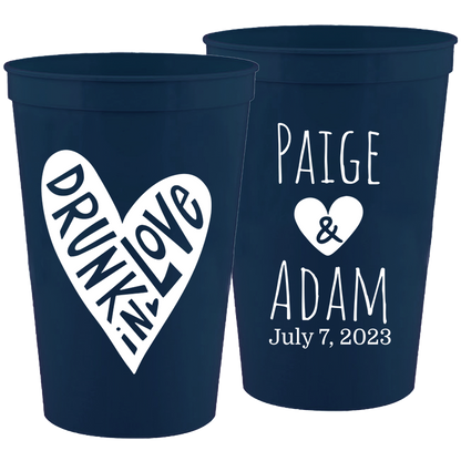 Wedding - Drunk In Love - 16 oz Plastic Cups 149