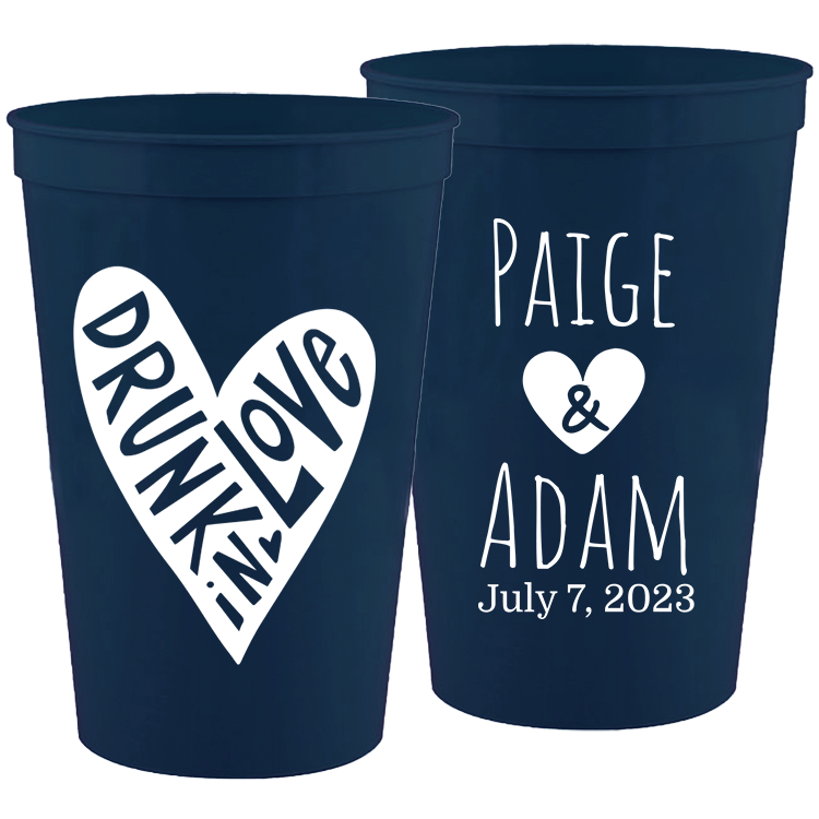 Wedding - Drunk In Love - 16 oz Plastic Cups 149