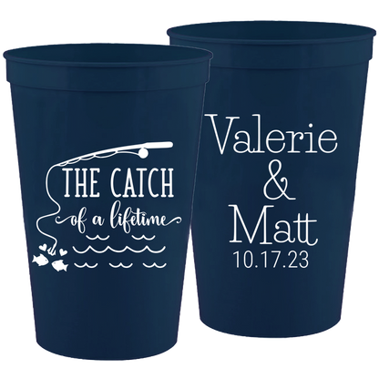 Wedding - The Catch Of A Lifetime - 16 oz Plastic Cups 154