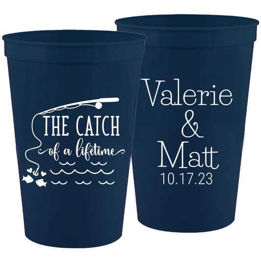 Wedding - The Catch Of A Lifetime - 16 oz Plastic Cups 154