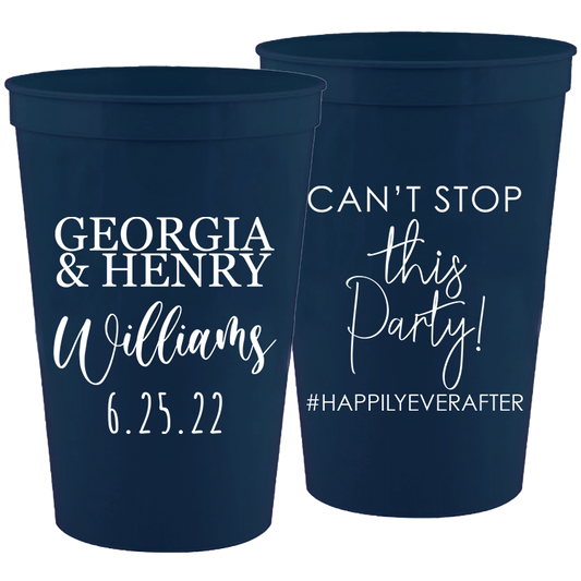 Wedding - Can't Stop This Party - 16 oz Plastic Cups 158