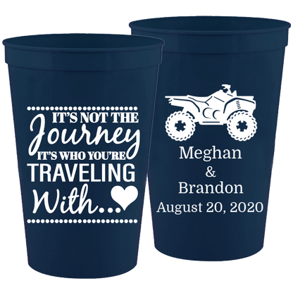 Wedding - It's Not The Journey Four Wheeler - 16 oz Plastic Cups 072