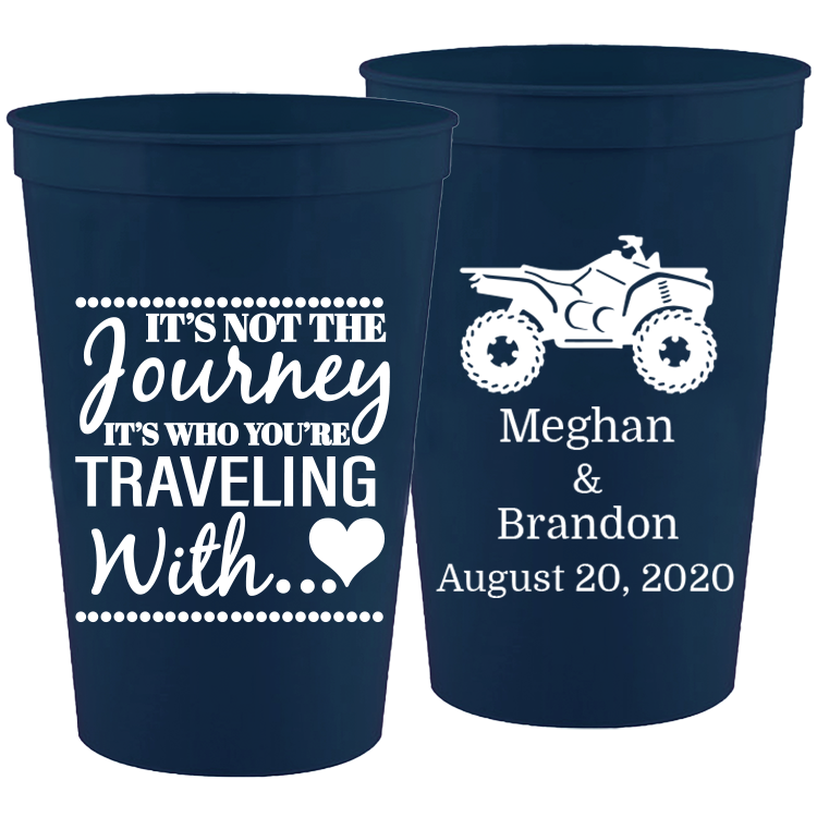 Wedding - It's Not The Journey Four Wheeler - 16 oz Plastic Cups 072