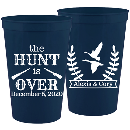 Wedding - The Hunt Is Over - 16 oz Plastic Cups 074