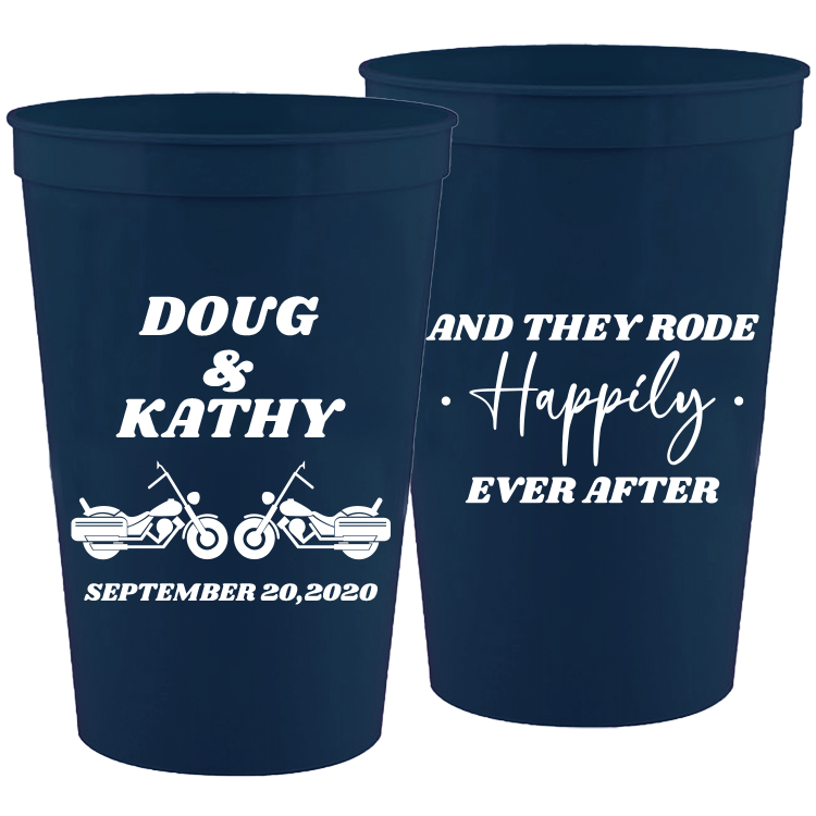 To Love Laughter and Happily Ever After - Wedding Stadium Cups #64 - Custom - Bridal Wedding Favors, Wedding Cups, Party store Cup