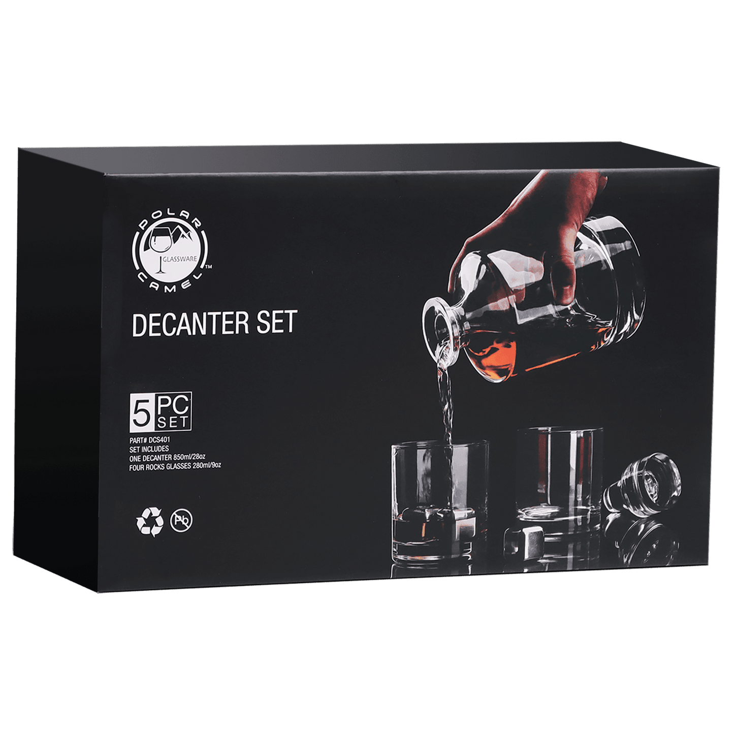 Round Glass Decanter Set