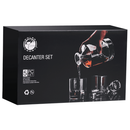 Round Glass Decanter Set