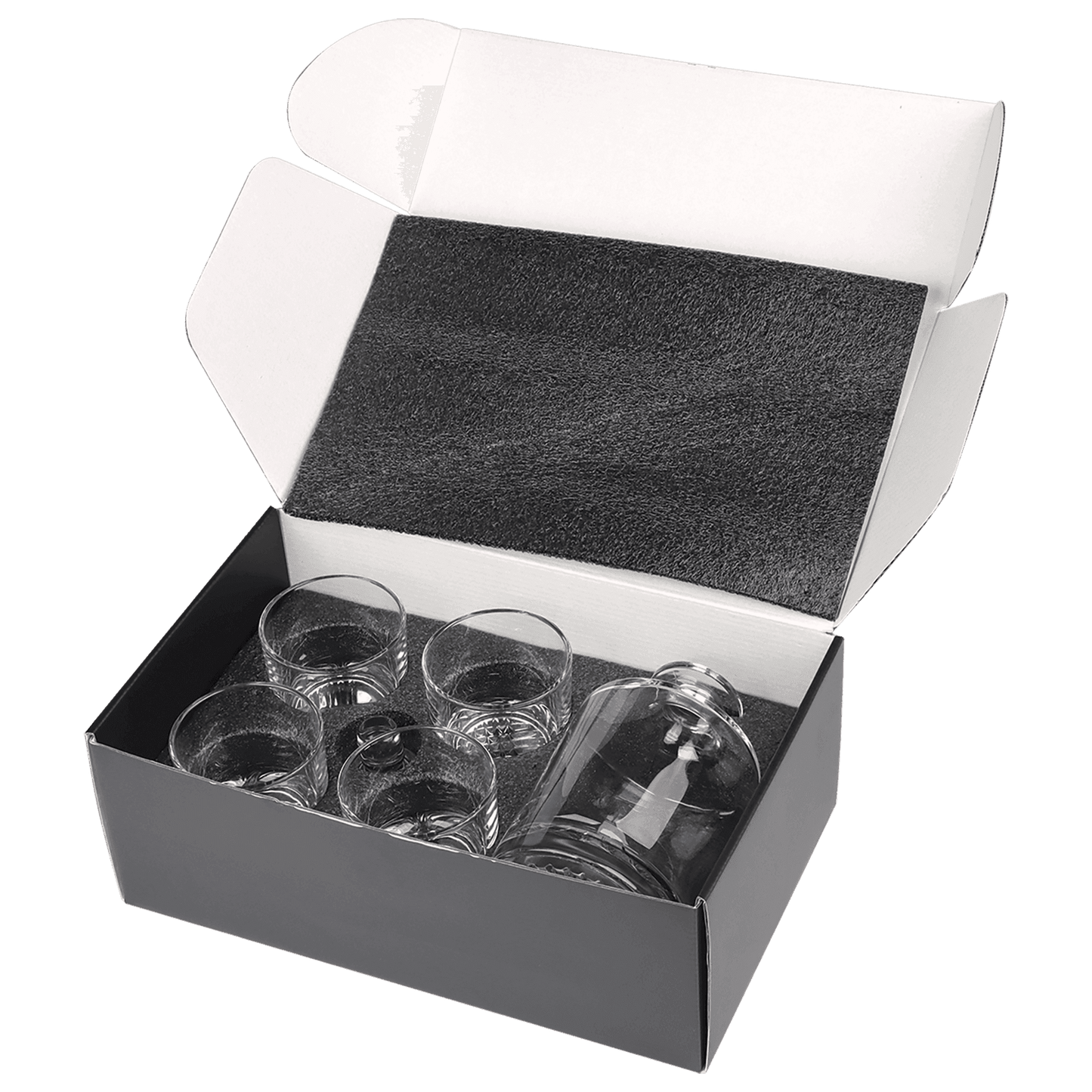 Round Glass Decanter Set