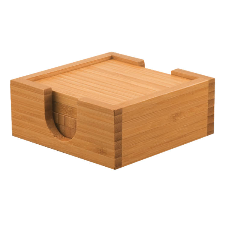 Square Bamboo Coaster Set of 4