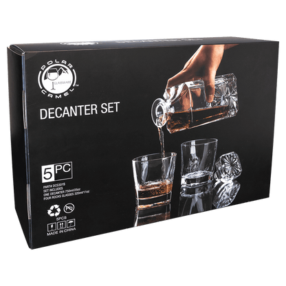 Square Glass Decanter Set