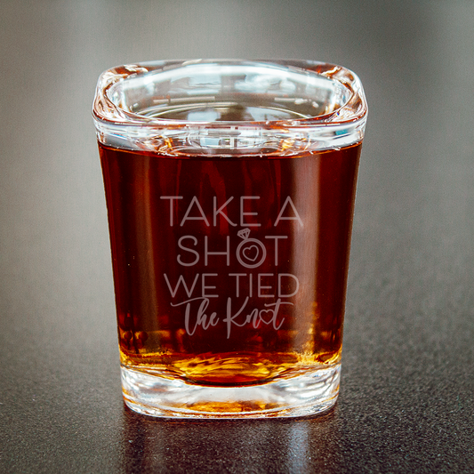 Shot Glass Pack - Take a Shot We Tied the Knot