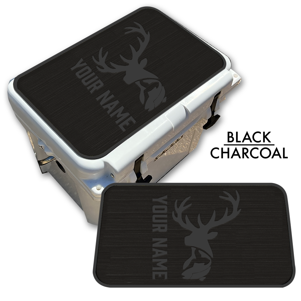 Deer & Fish - Cooler Pad Top with Name