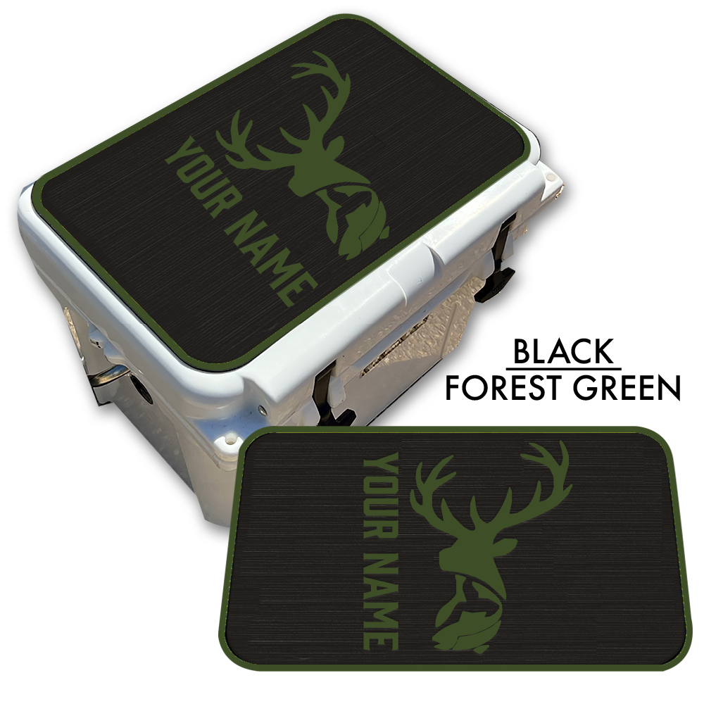 Deer & Fish - Cooler Pad Top with Name