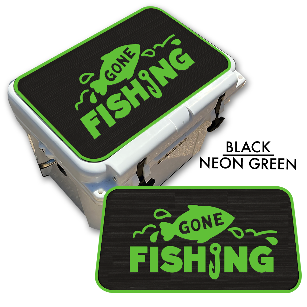 Gone Fishing - Cooler Pad Top