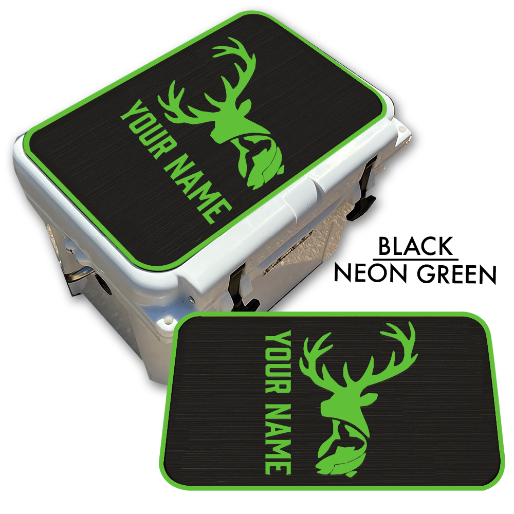 Deer & Fish - Cooler Pad Top with Name