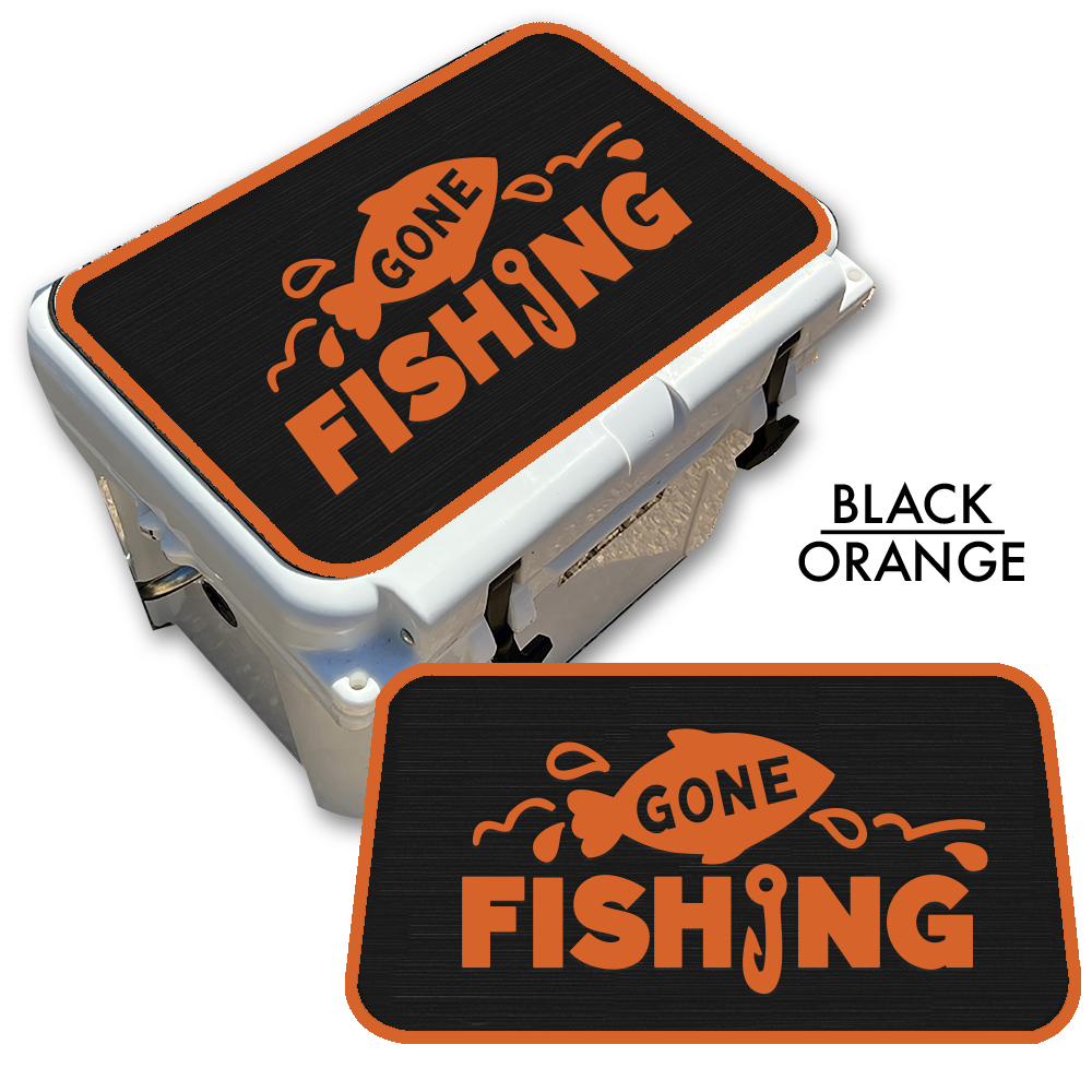 Gone Fishing - Cooler Pad Top