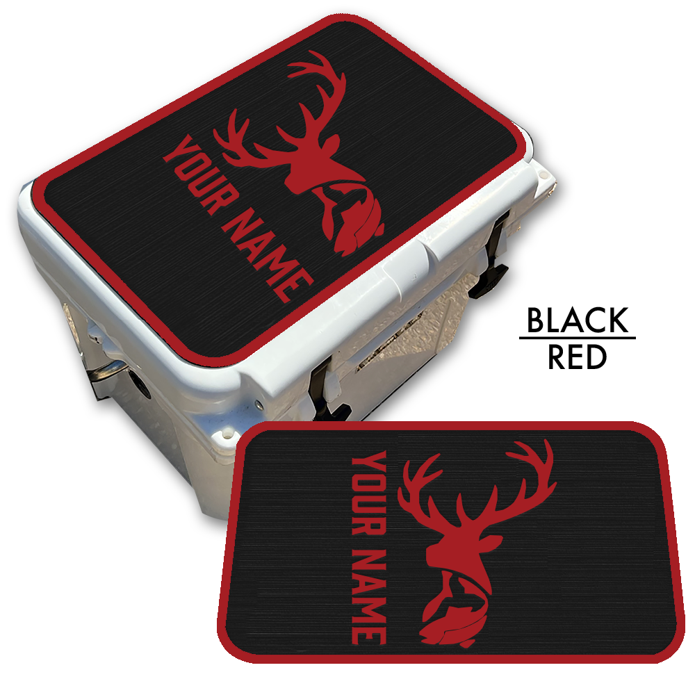 Deer & Fish - Cooler Pad Top with Name