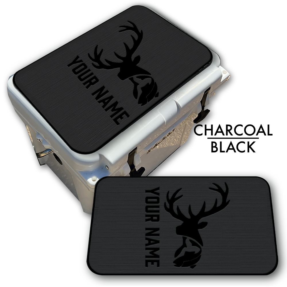 Deer & Fish - Cooler Pad Top with Name