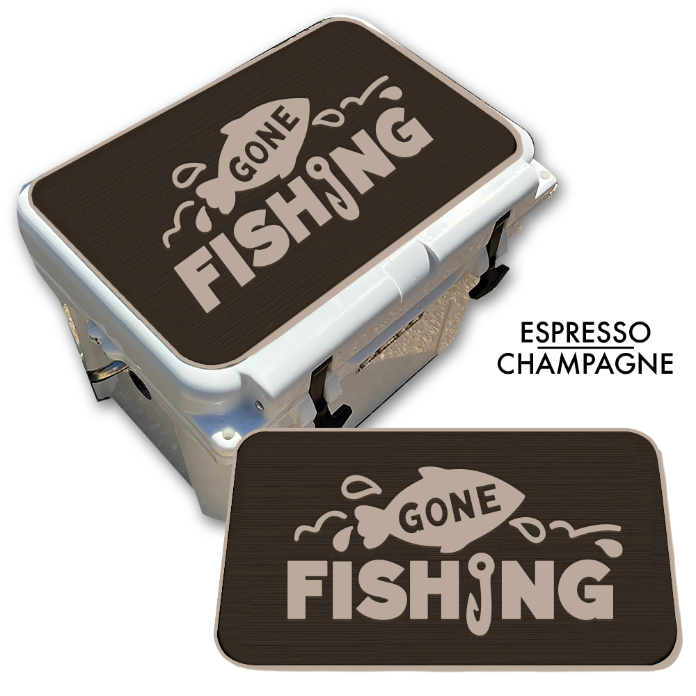 Gone Fishing - Cooler Pad Top