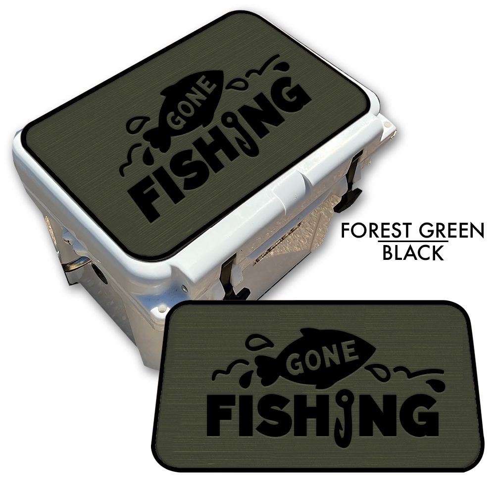 Gone Fishing - Cooler Pad Top