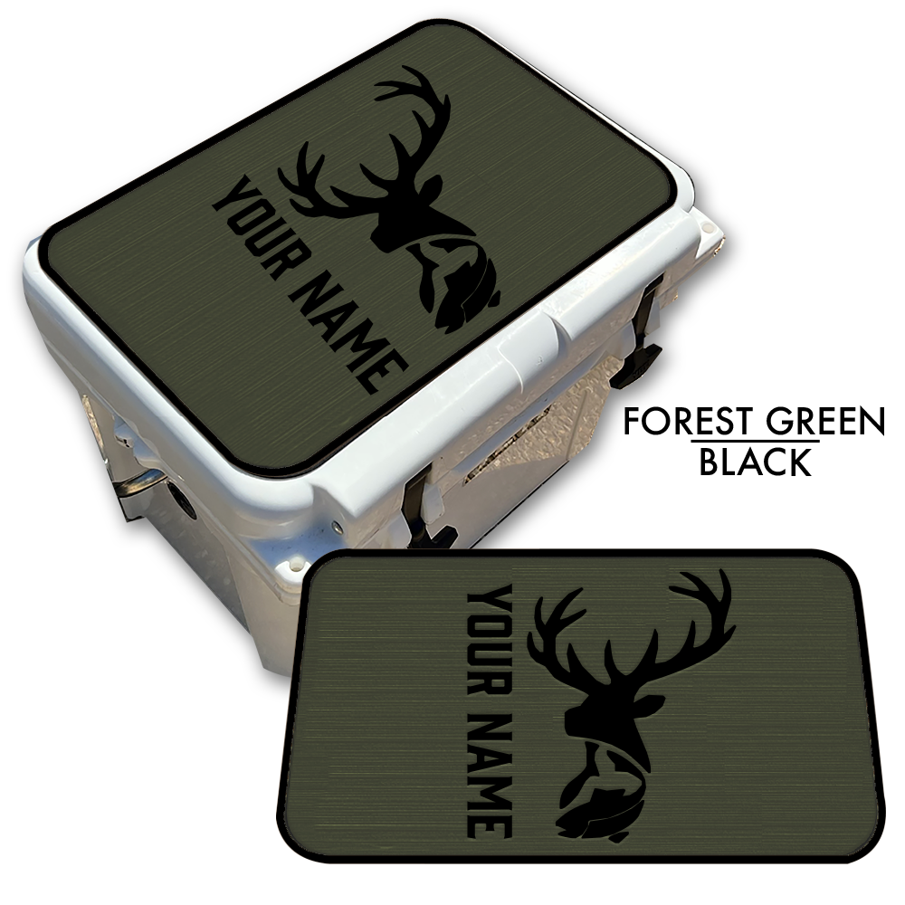 Deer & Fish - Cooler Pad Top with Name