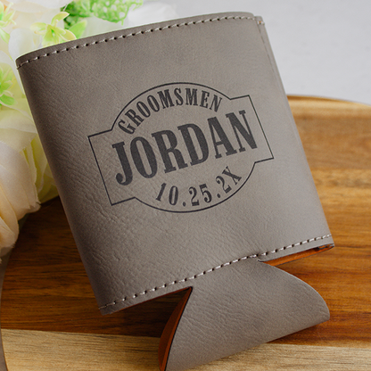 Leatherette Can Cooler Holder