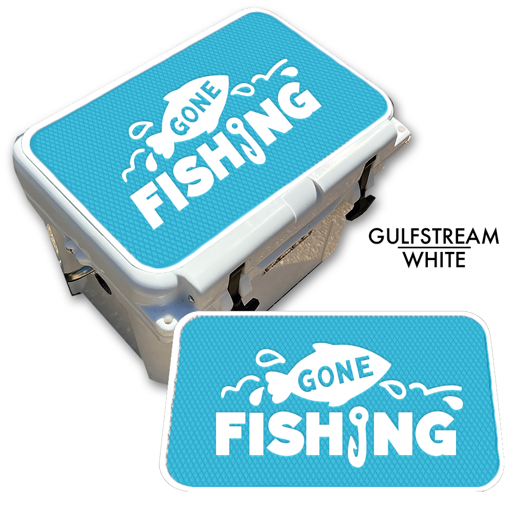 Gone Fishing - Cooler Pad Top