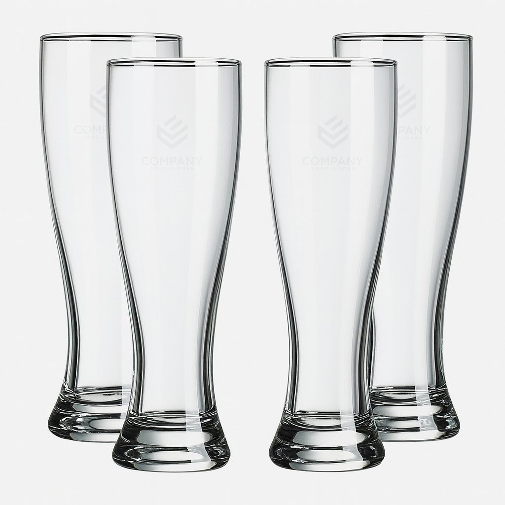 Custom Pilsner Glass Set of 4