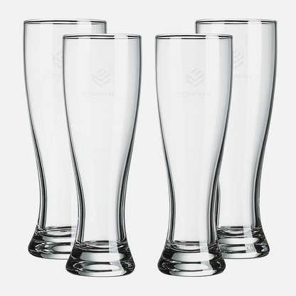 Custom Pilsner Glass Set of 4