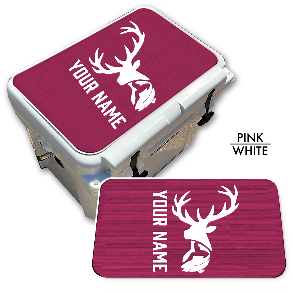 Deer & Fish - Cooler Pad Top with Name