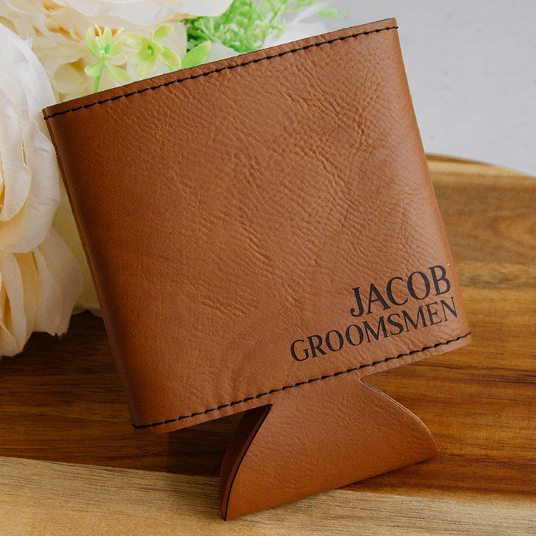 Leatherette Can Cooler Holder