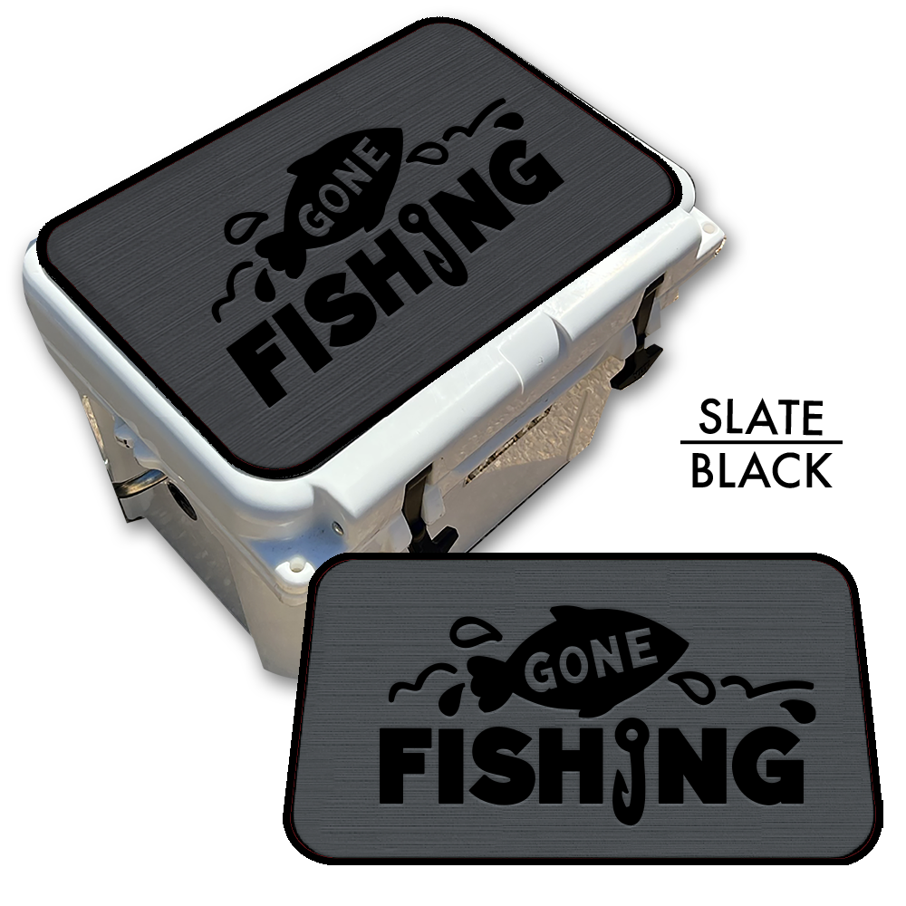 Gone Fishing - Cooler Pad Top