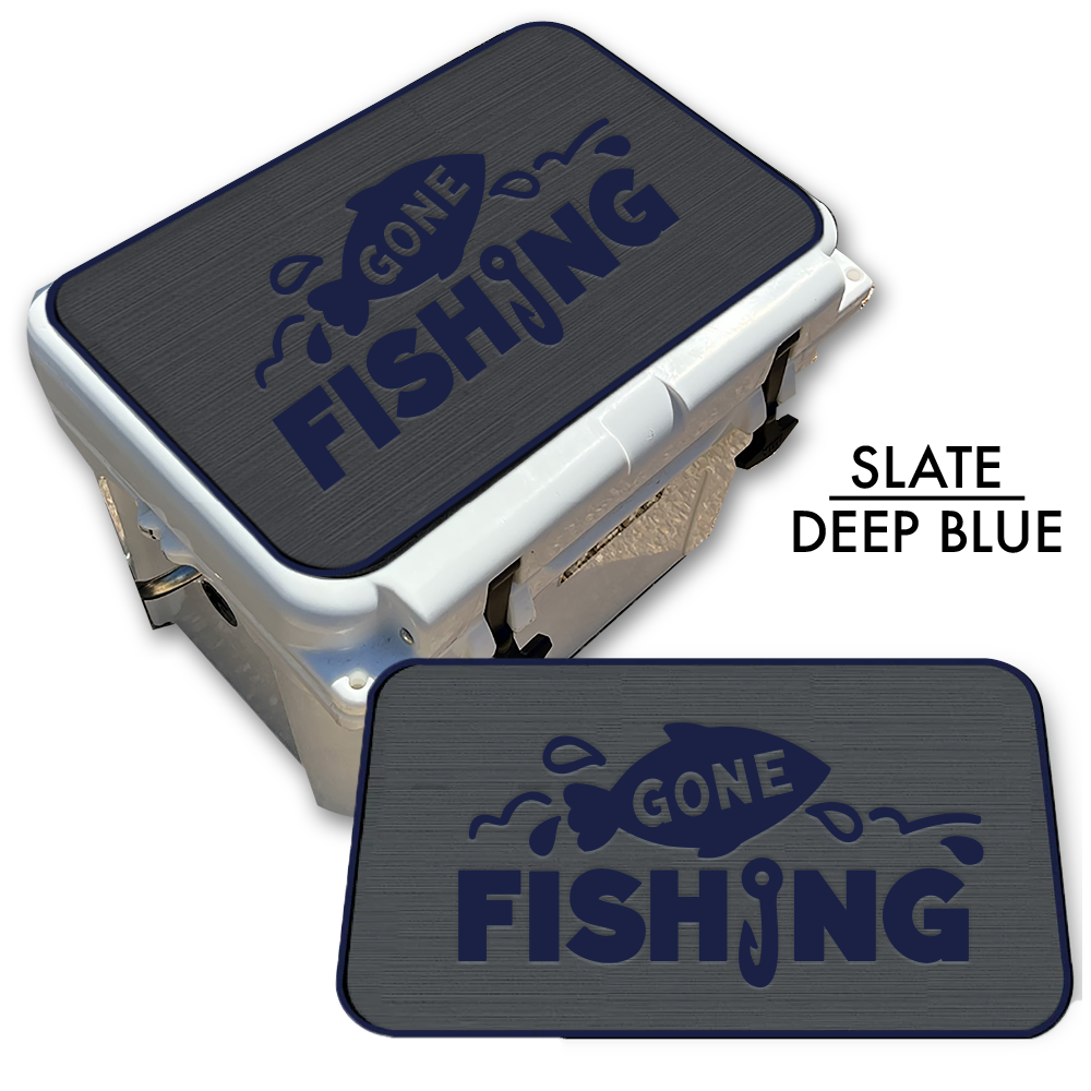 Gone Fishing - Cooler Pad Top