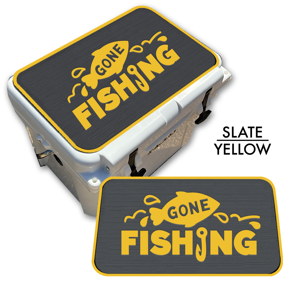 Gone Fishing - Cooler Pad Top