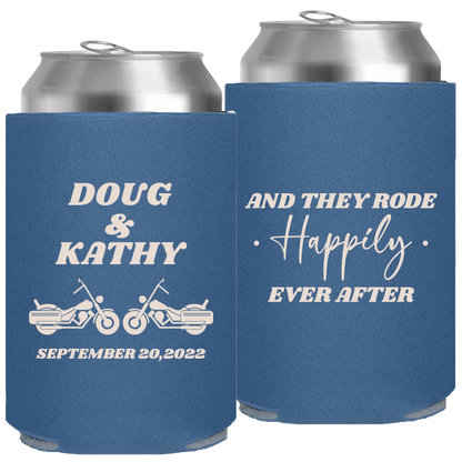 Wedding - And They Rode Happily Ever After Motorcycle - Foam Can 077