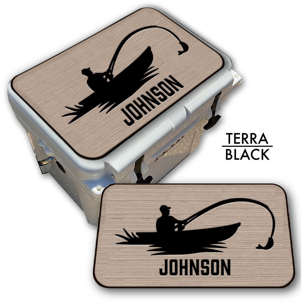 Fisherman - Cooler Pad Top with Name