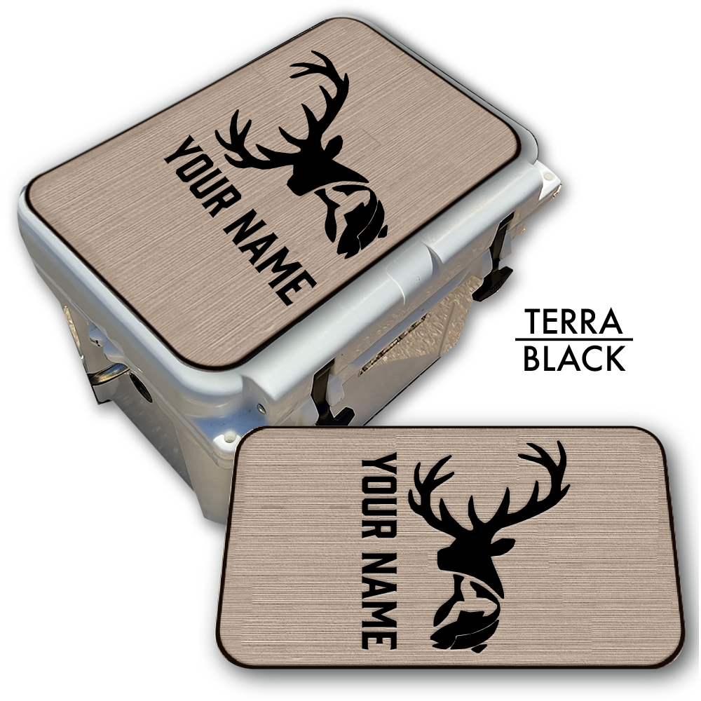 Deer & Fish - Cooler Pad Top with Name