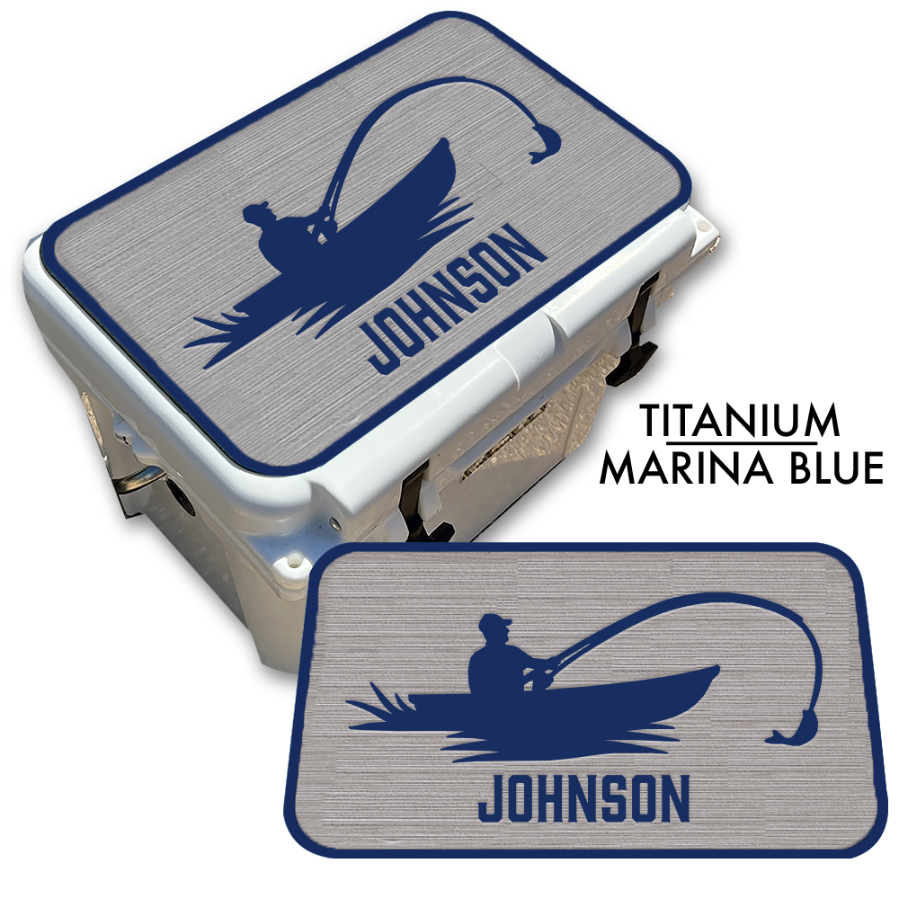 Fisherman - Cooler Pad Top with Name